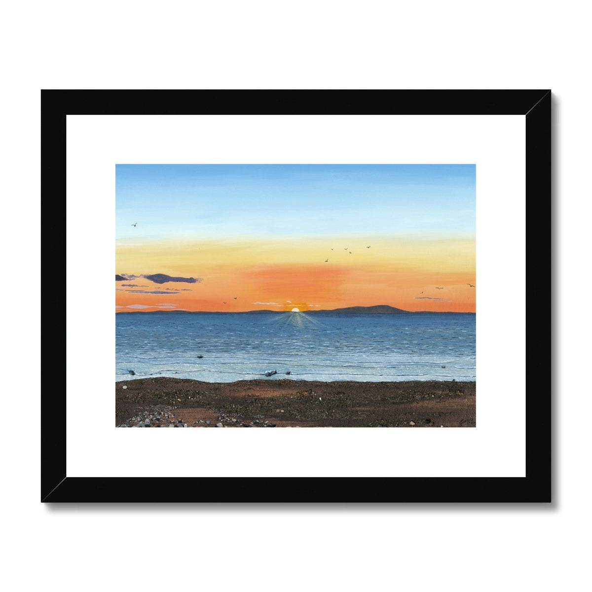 2. Sunset Over Criffel - Framed & Mounted Print