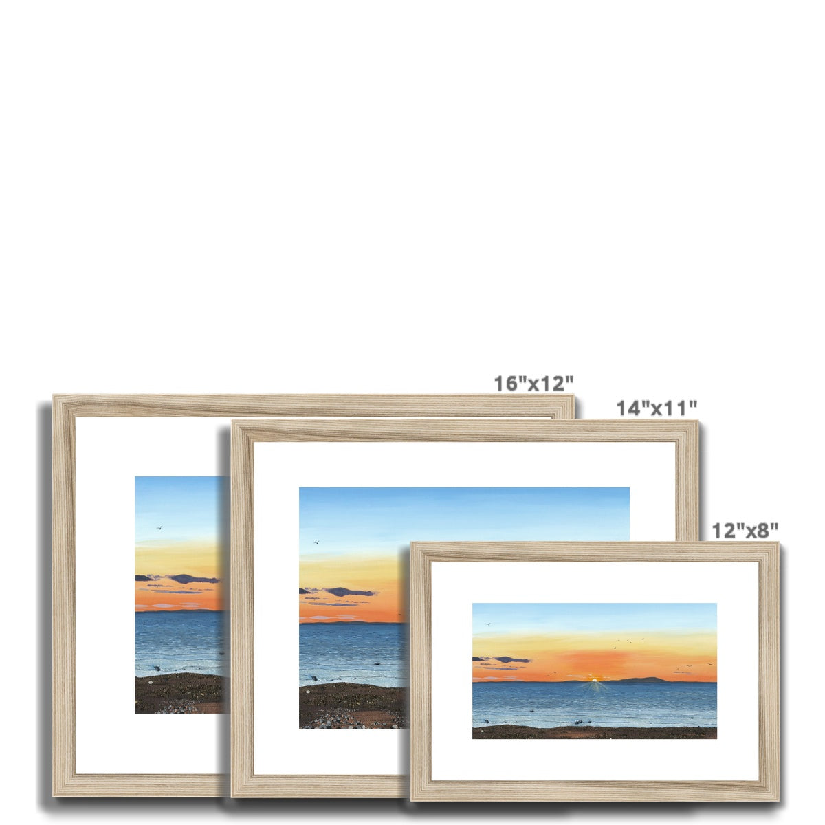 2. Sunset Over Criffel - Framed & Mounted Print