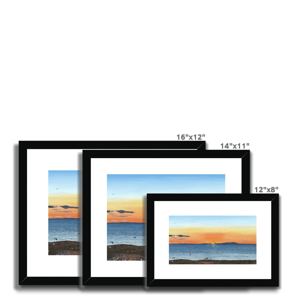2. Sunset Over Criffel - Framed & Mounted Print