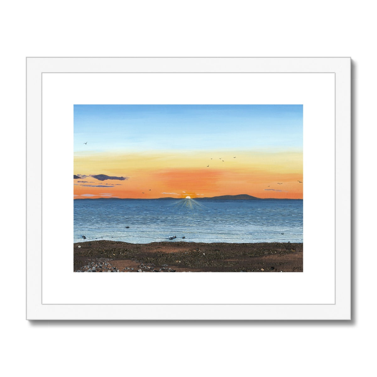 2. Sunset Over Criffel - Framed & Mounted Print