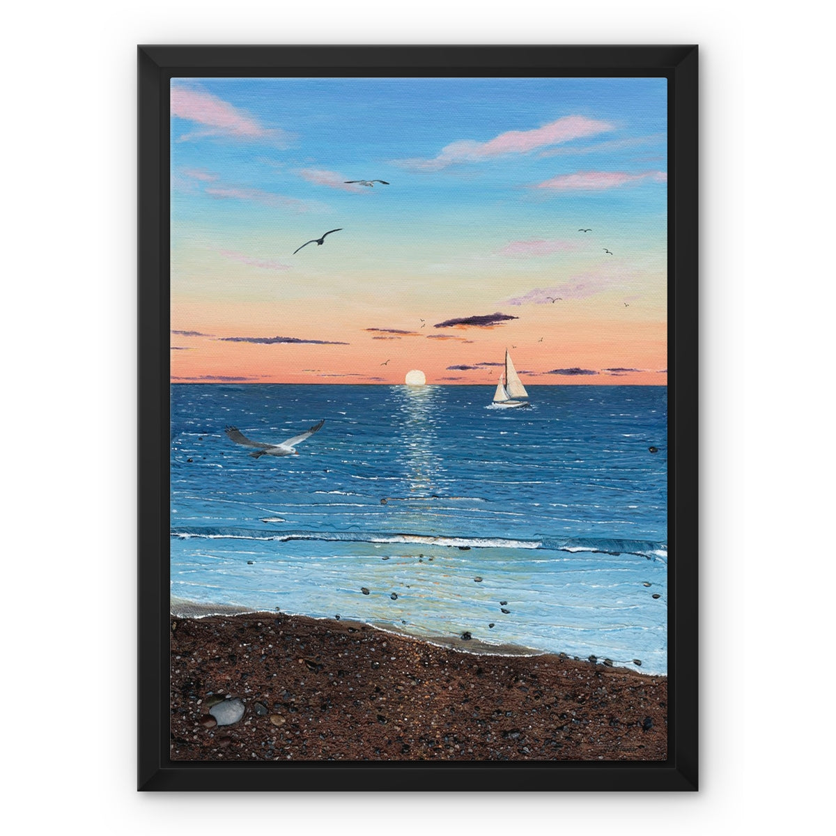 Heading Home Framed Canvas