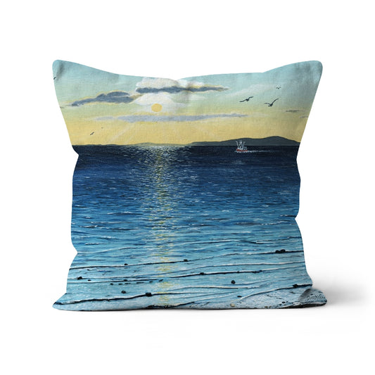 'Sunset on the Solway' design - Cushion