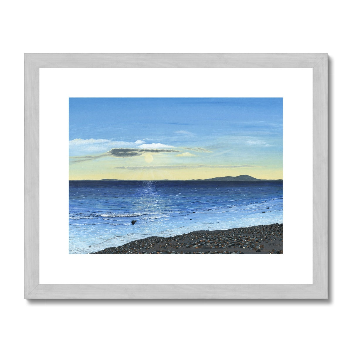 1. Across the Solway - Antique Framed & Mounted Print