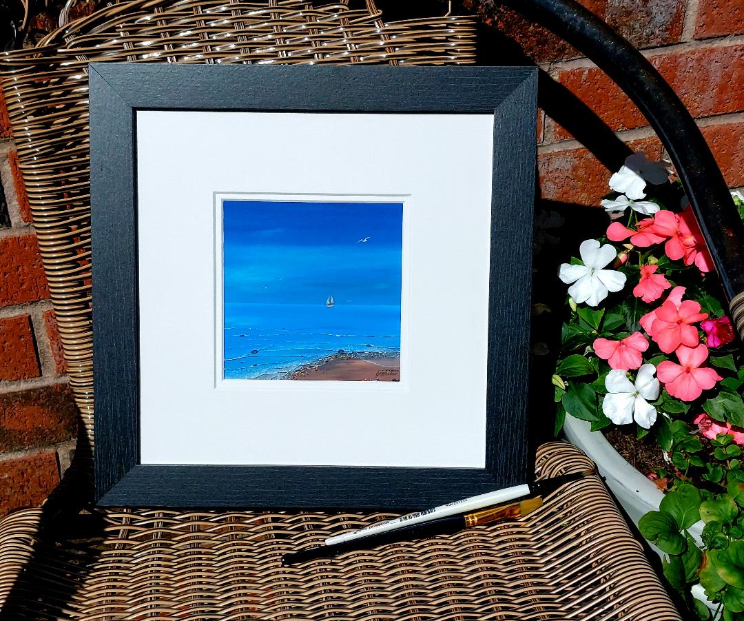 Serenity - Mini Blue Sea Collection No. 3 (Black Frame) SOLD