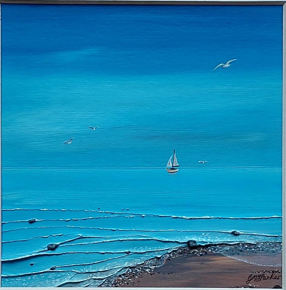 Serenity - Mini Blue Sea Collection No. 3 (Black Frame) SOLD